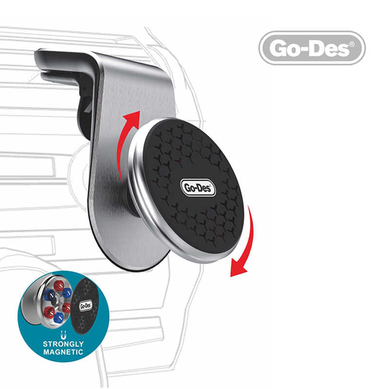 Go-Des GD-HD676 L-Shaped Magnetik Araç Telefon Tutucu - 2 Go-Des GD-HD676 L-Shaped Magnetik Araç Telefon Tutucu - 2